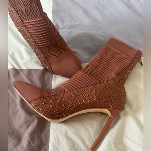 Rouge high heel booties